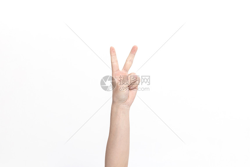 照片 背景素材 打游戏 比耶手势.