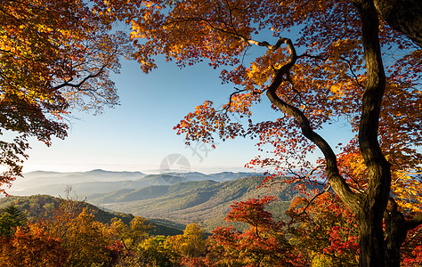 秋天的风景吉林四方顶子高清图片