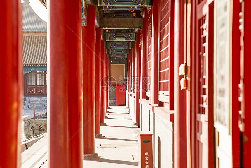 故宫古建筑过道