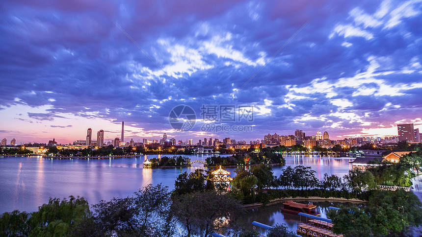 天津城市夜景图片