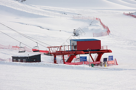 新疆冬季滑雪场模式旅游经济发展特色小镇背景图片