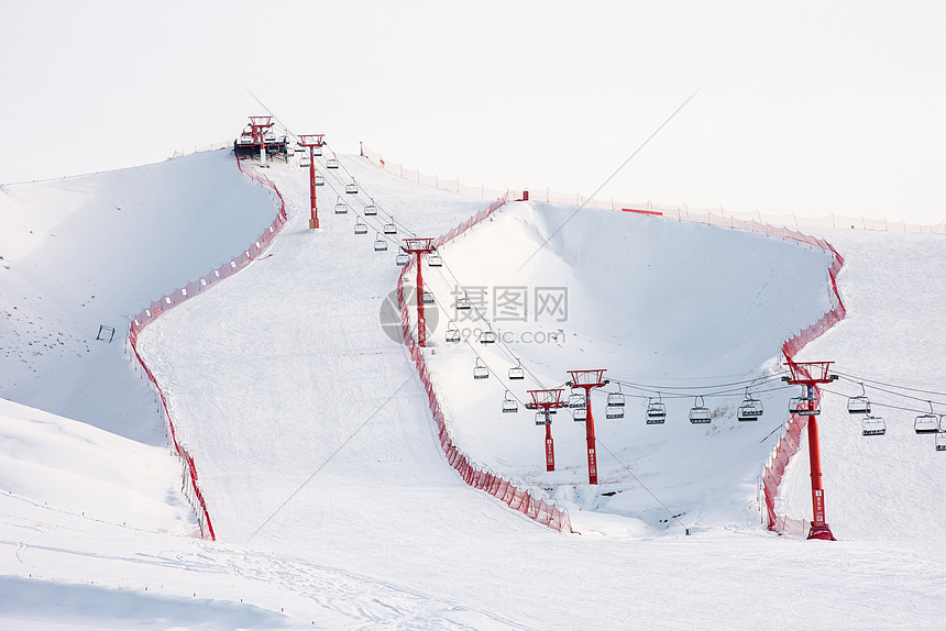 新疆冬季滑雪场模式旅游经济发展特色小镇图片