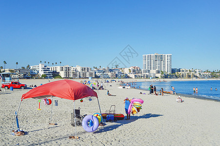 滨海休闲美国加州滨海公园背景