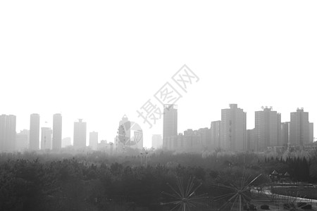 灰白城市背景图片