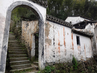 农村文化皖南呈坎灵山古村民居背景