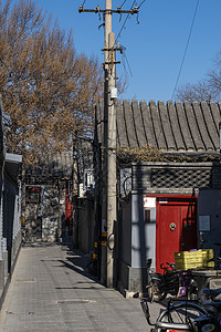北京方家胡同老房子高清图片素材
