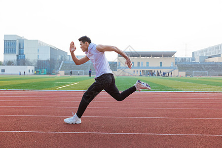 运动男性男性青年跑步健身背景