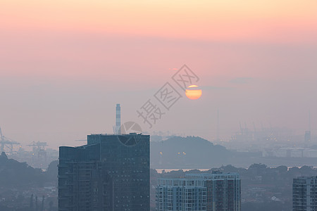 夕阳西下图片