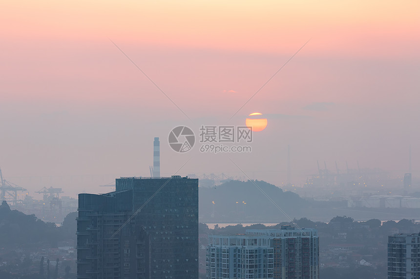 夕阳西下图片