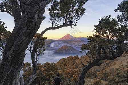 印度尼西亚火山高清图片