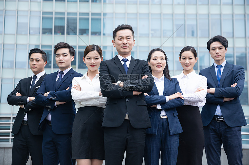 照片 商务办公 成功人士 企业团队精英形象.