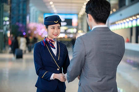 男士毛衣空姐和乘客背景