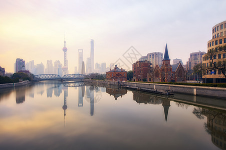 上海外滩外白渡桥高清图片素材