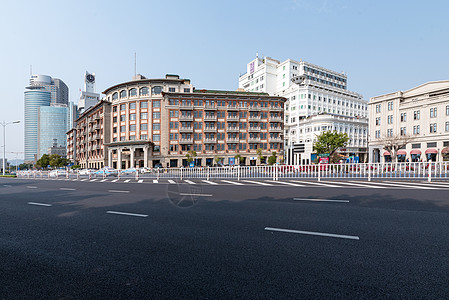 厦门建筑道路背景图片