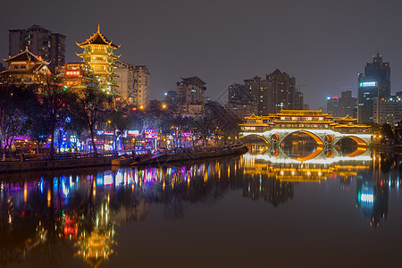 成都九眼桥夜景图片