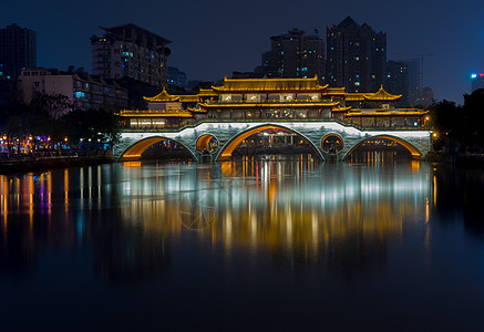 成都九眼桥夜景高清图片