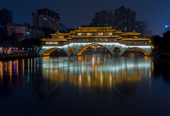 成都九眼桥夜景图片