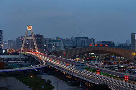 成都市成都南站夜景 图片