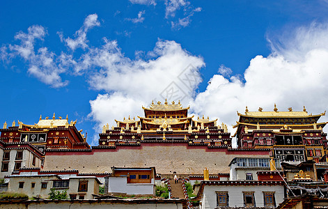 松赞林寺寺庙香格里拉松赞林寺背景