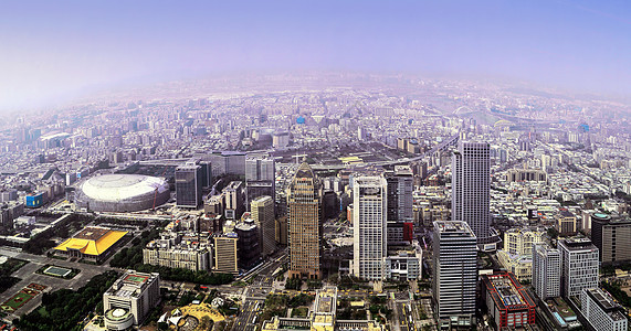 台湾101大厦俯瞰背景图片