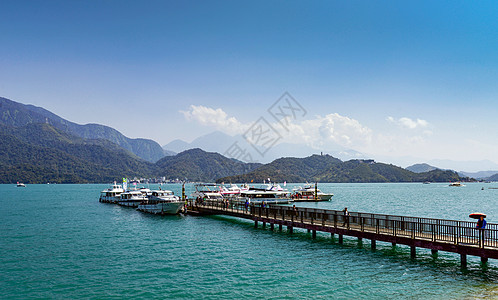 宝岛风光台湾日月潭风光背景