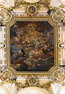 西班牙马德里皇宫顶部壁画图片