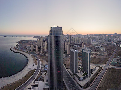 大连城市建筑群夜景高清图片素材