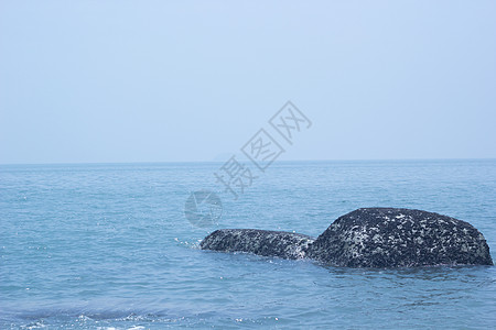 厦门黄厝海滩礁石背景