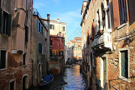 威尼斯城市河道图片