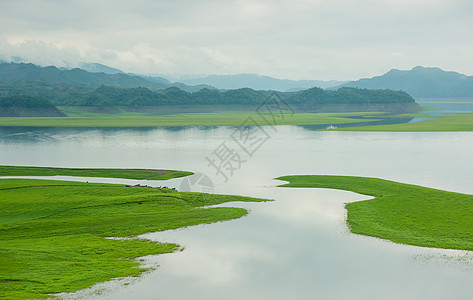 青山绿水风景鸭绿江背景