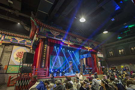 丹东安东老街内景戏台