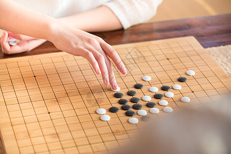 下棋手部特写图片