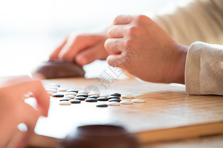 双人下棋古风素材下棋高清图片