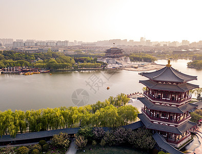 西安南门西安大唐芙蓉园背景