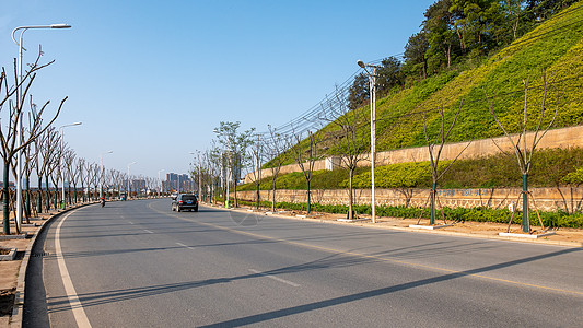 马路边风景图片