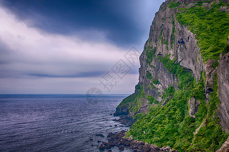 济州岛城山峰图片