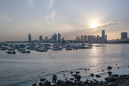 青岛海港旅行高清图片素材