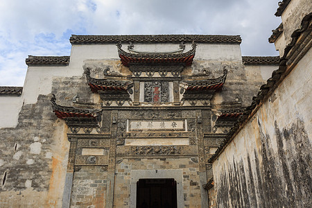 黄山毛尖宏村风光背景