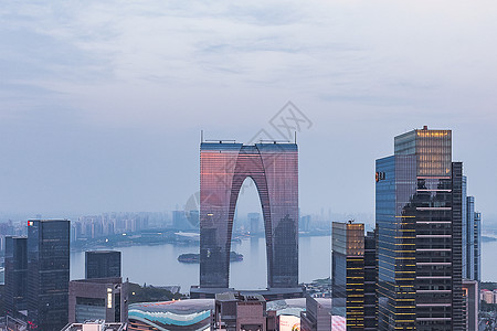 苏州地标东方之门背景图片