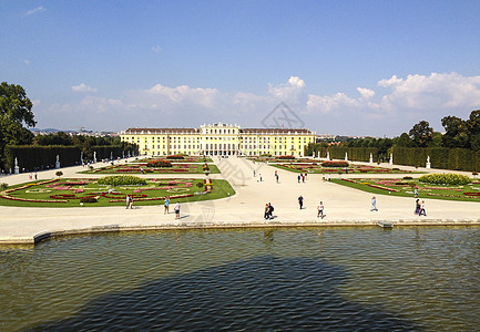 维也纳美泉宫全景图片