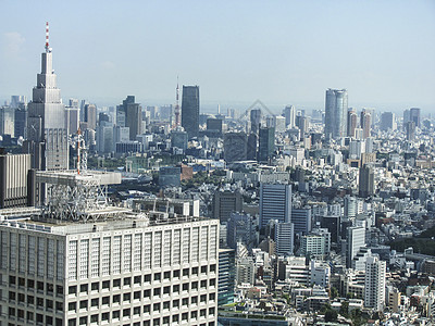 东京都东京城市俯瞰背景