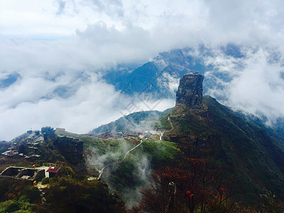 梵净山景区梵净山背景