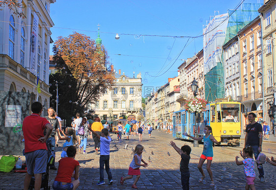 乌克兰利沃夫城市广场图片