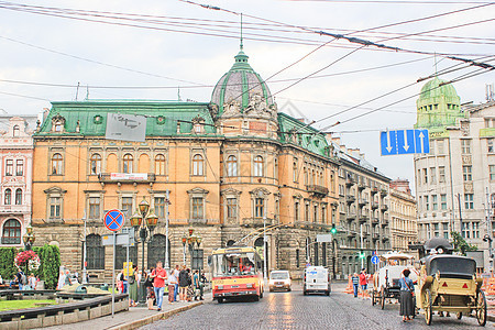 乌克兰利沃夫城市交通图片