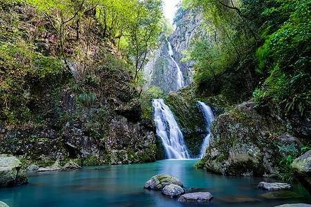 浙江嵊州百丈飞瀑景区背景图片