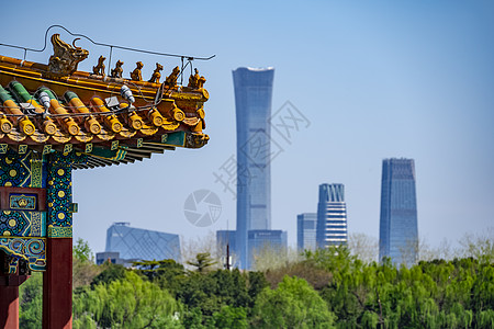 北京景点北海公园的古今背景