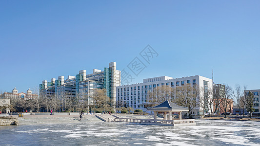 天津大学青年湖背景