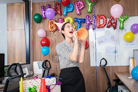 生日庆祝办公室生日背景