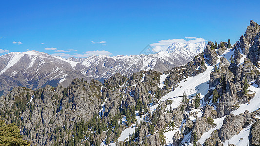 新疆天山马牙山背景