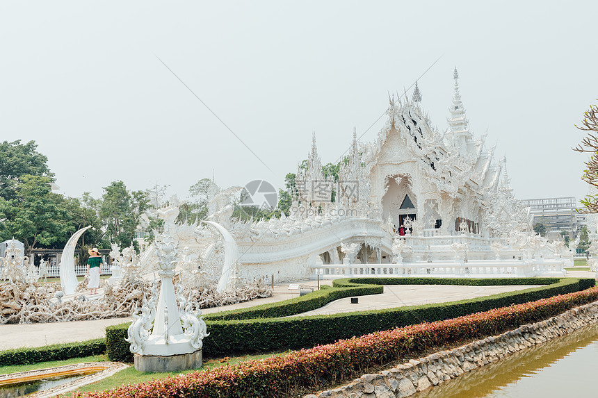 泰国清莱白庙艺术建筑图片